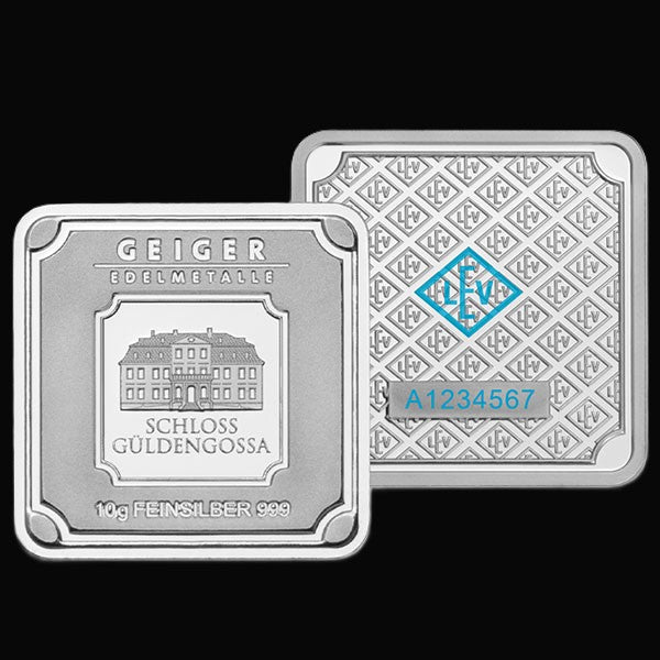10 Gram Geiger Silver Bar not in assay