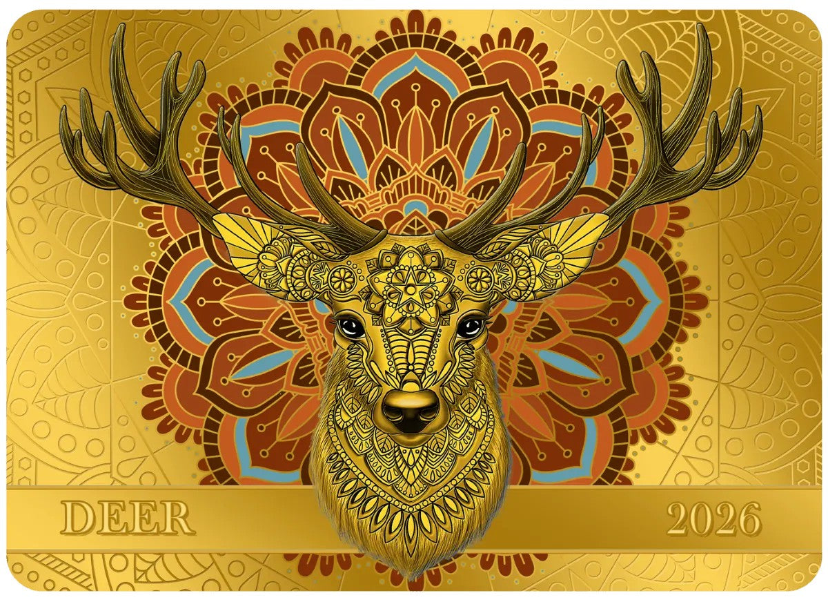 2026 Samoa Spirit Animals Collection Dear 1/200 oz Gold Proof-like Coin