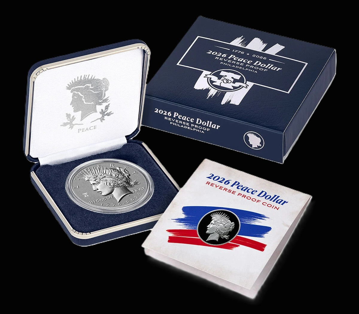 2026 P Peace Silver Dollar Reverse Proof Coin Liberty Bell Privy Mark